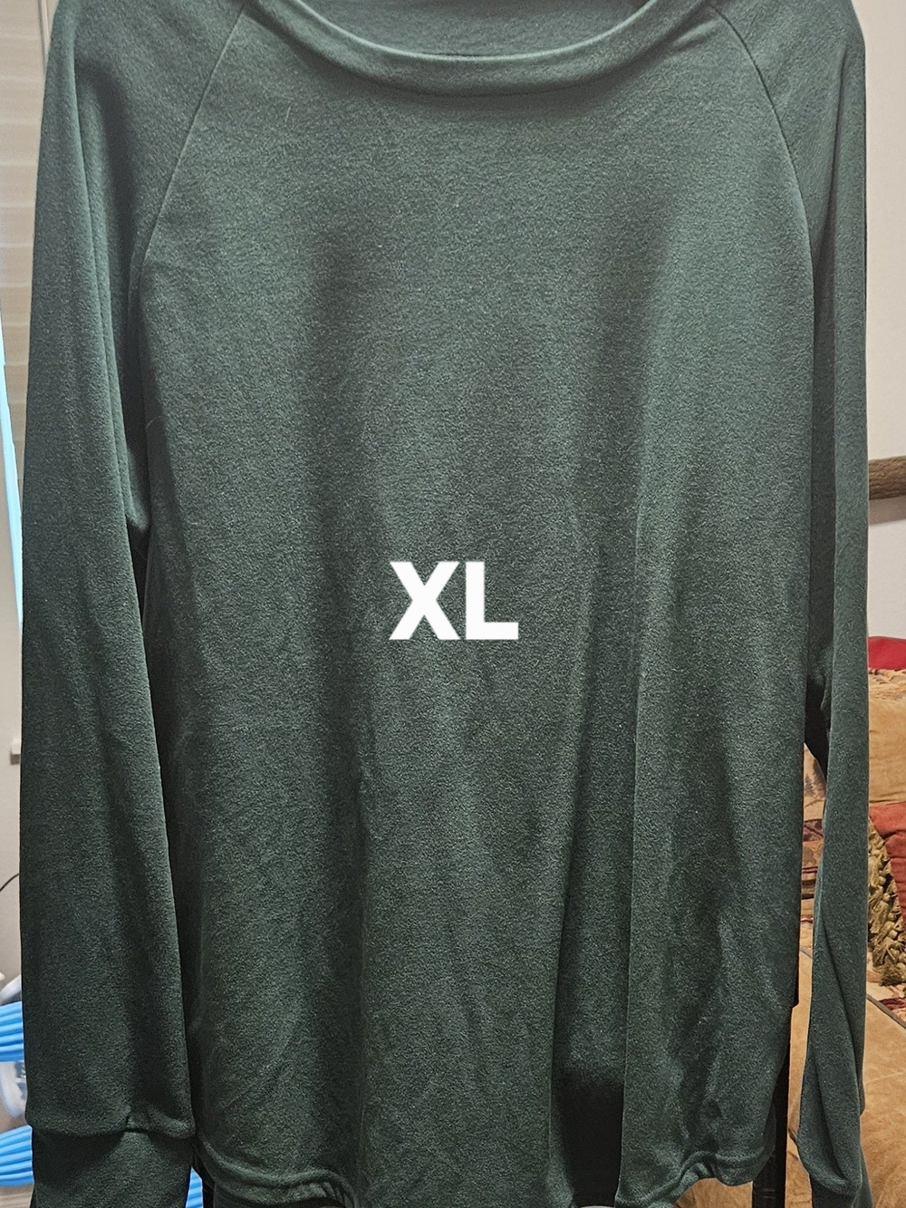 Long Sleeve Crew Neck Shirt - Dark Green